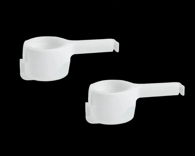 Kitchen Food Storage Bag Sealing Clips – Plastic Cap Clamps with Pour Spout for Freshness