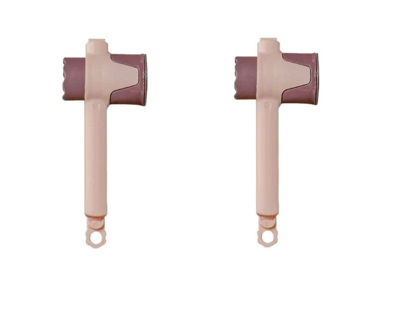 Kitchen Food Storage Bag Sealing Clips – Plastic Cap Clamps with Pour Spout for Freshness