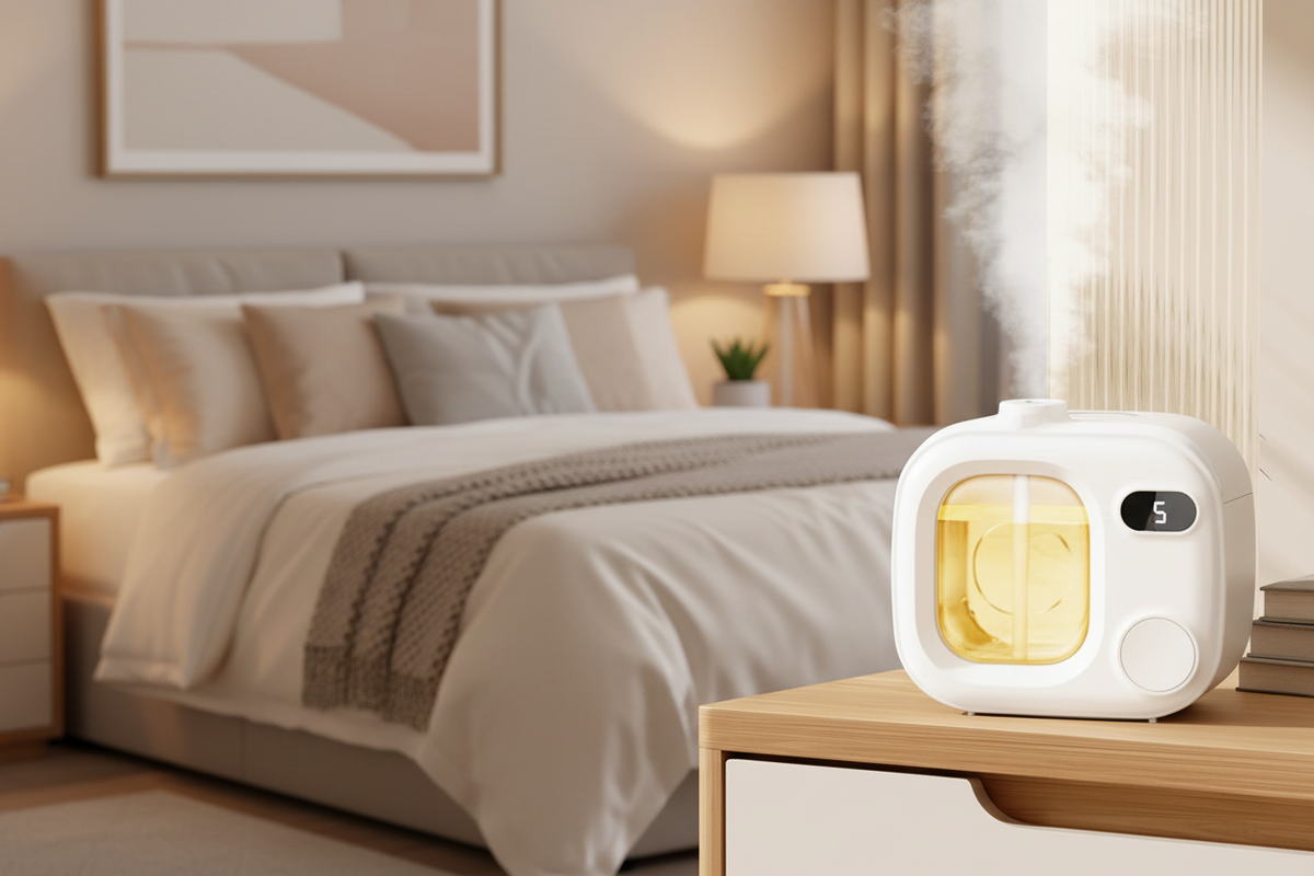 Automatic Aroma Diffuser – Essential Oil Humidifier for Bedroom, Bathroom & Office with Refreshing Air Purification