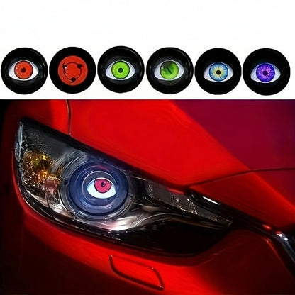 Devil’s Eyes LED Car Lights – 6-Mode Dynamic Demon Eye Lens, USB-Powered 12V Automotive Bulbs with Adjustable Patterns for Custom Car Lighting