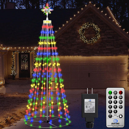 Multicolor LED Animated Lightshow Christmas Tree For Outdoor