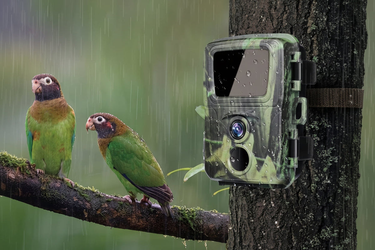 Trail Camera with Night Vision – 20MP Motion-Activated Wildlife Monitoring Camera with 0.8s Trigger and 1080P Video
