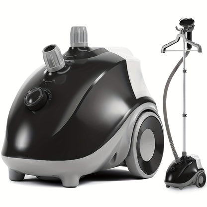 Vertical Steamer with Roll Wheels – 1500W Fast-Heating Hanging Ironing Machine for 60 Minutes of Powerful, Wrinkle-Free Fabric Care