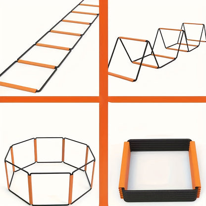 Agility Training Ladder – Foldable Multi-Functional Speed Ladder for Fitness, Jump Training, Footwork Drills & Sports Conditioning