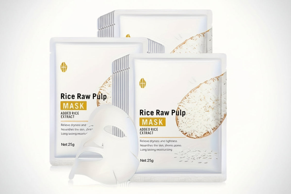 Hydrating and Firming Rice Mask -  Face Masks for All Skin Types, Nourishing Natural Rice Extract for Glowing, Smooth, and Youthful Skin
