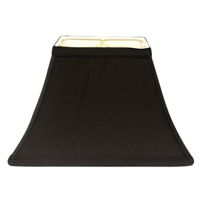 Hardback Black Fabric Lampshade Cover– Table Lamp Cover with White Lining, Modern Home Decor Accent