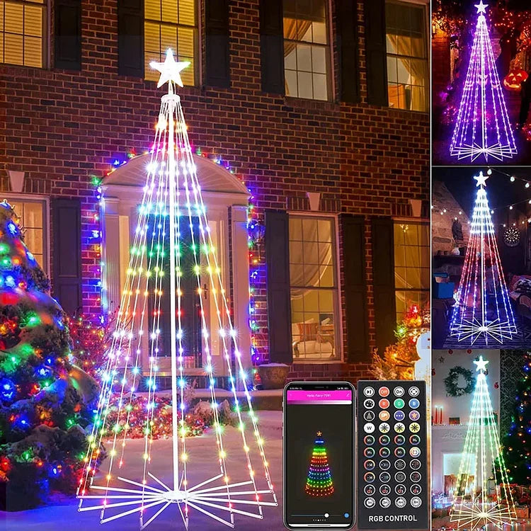 Multicolor LED Animated Lightshow Christmas Tree For Outdoor