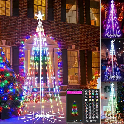 Multicolor LED Animated Lightshow Christmas Tree For Outdoor