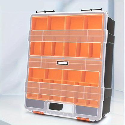 Small Plastic Tool Organizer Box – Removable Dividers for Beads, Screws, Nails, and Craft Storage, Compact and Perfect for Hardware Organization