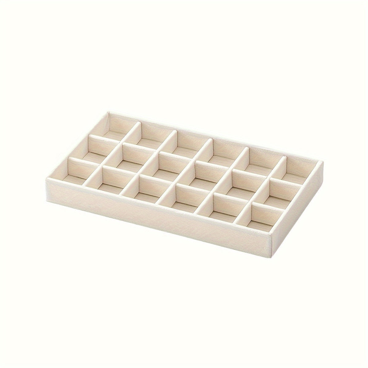 Velvet Jewelry Display Rack – 4-Piece Multi-Grid Organizer for Rings, Earrings, Necklaces, Bracelets, Watches & Elegant Vanity Showcases