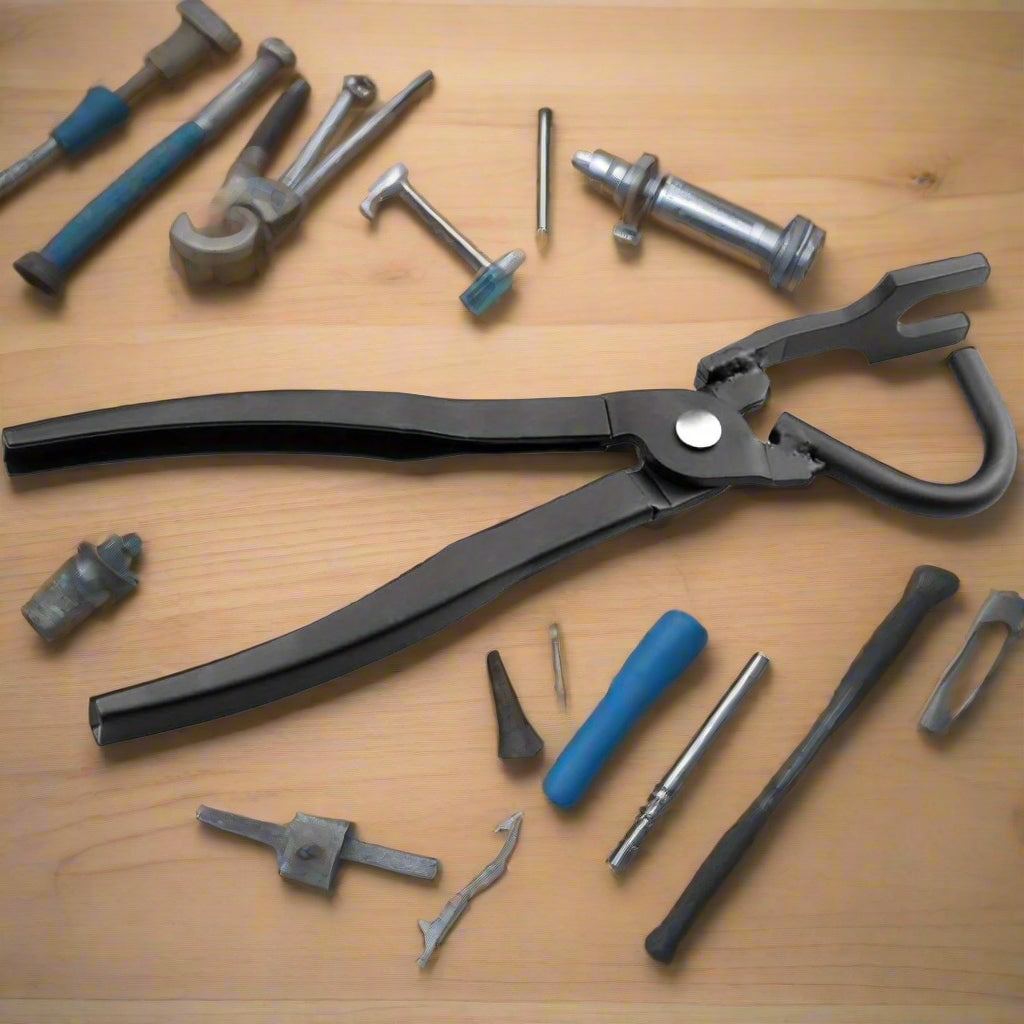 Universal Exhaust Clamp Hanger Bracket Tool – Heavy-Duty Disassembly & Separation Clamp for Automotive Rubber Exhaust Pipe Support, Perfect for Mechanics & Car Repair