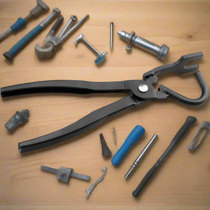 Universal Exhaust Clamp Hanger Bracket Tool – Heavy-Duty Disassembly & Separation Clamp for Automotive Rubber Exhaust Pipe Support, Perfect for Mechanics & Car Repair