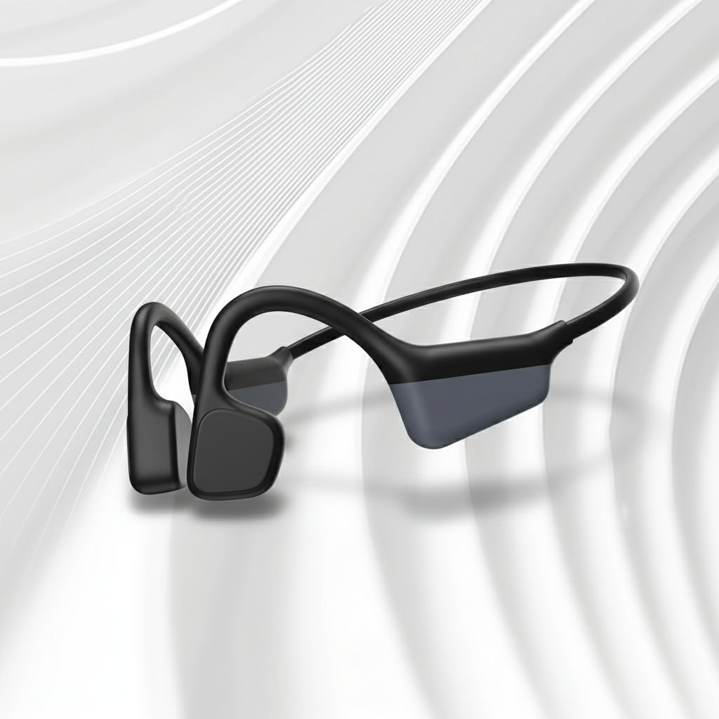 Bone Conduction Sport Headphones – Wireless Open-Ear Earbuds with Mic, 15H Playtime, Waterproof Design for Running, Cycling & Outdoor Activities