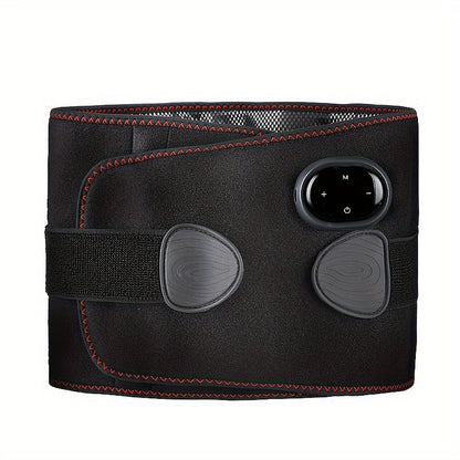 Rechargeable Waist Massager with Heat – Adjustable Lumbar Support Belt for Back Pain Relief, USB Charging, Portable Design