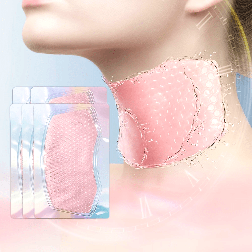 Camellia Neck Mask – Collagen and Niacinamide Infused Skin-Tightening Treatment for Anti-Aging, Hydration, and Firming Neckline Care