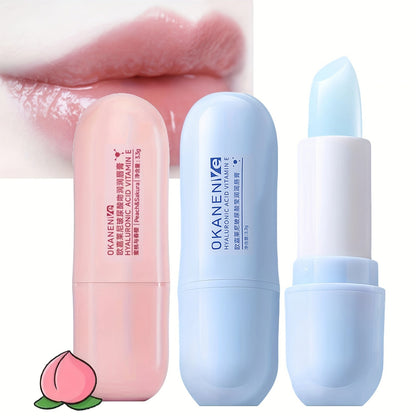 Hyaluronic Acid Lip Balm – Vitamin E & Hydrolyzed Sodium Hyaluronate Formula for Deep Hydration, Reduces Lip Lines, and Softens Skin