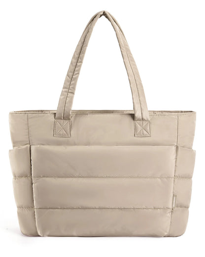 Large Capacity Women’s Fluffy Tote – Lightweight Solid Color Handbag Perfect for Travel, Work, Beach Days, Gym & Daily Storage