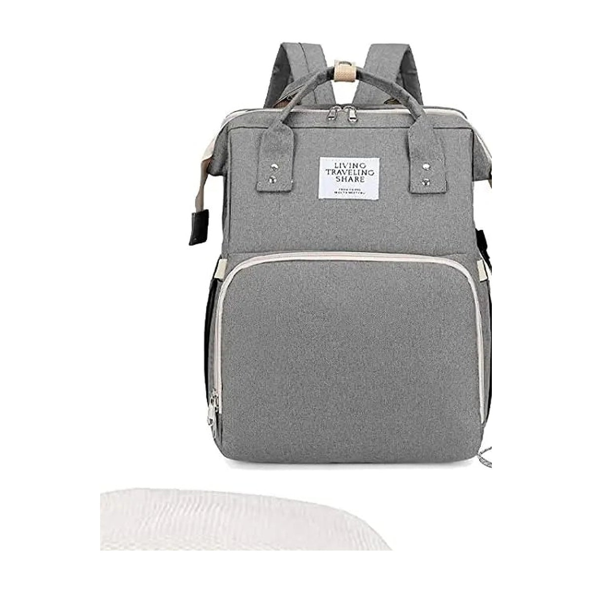 Fold-Out Diaper Bag Backpack — Opens Into a Changing Station