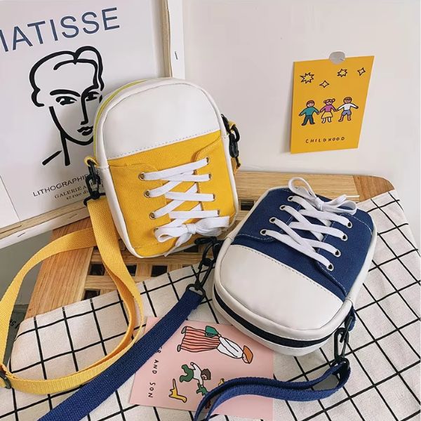 Canvas Shoulder Bag – Creative Shoe-Shaped Crossbody Handbag