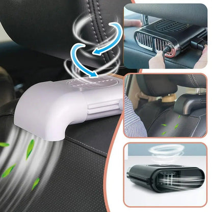 Car Back Seat Mini USB Fan - Portable Cooling Car Seat Fan