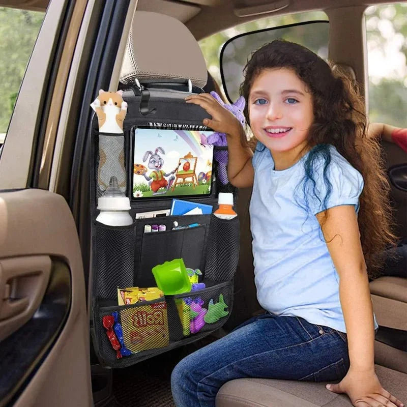 Car Backseat Organizer with Tablet Holder – Keep Your Car Clutter-Free!