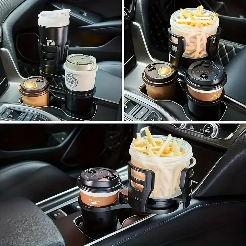Car Expander Dual Cup Holder - Multifunctional Water Cup Holder Mount Stand