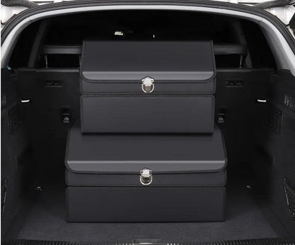 Car Trunk Organizer – Transform Your Vehicle with This Stylish Multi-Functional Leather Storage Bag for Effortless Tidying and Tool Management