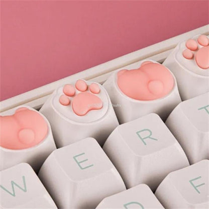 Cat Claw Keycaps – 3D Durable Silicone Design for Mechanical Keyboards, Heat-Resistant & Corrosion-Proof for a Unique Touch