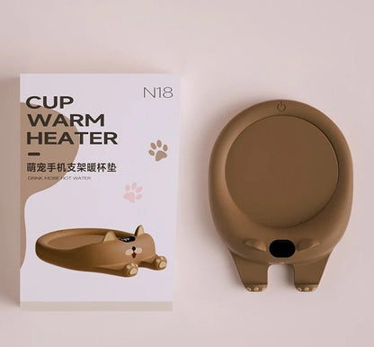 Cat & Dog Mug Warmer – Auto-Off Heating Pad for Coffee, Tea & Milk with Constant Temperature Control