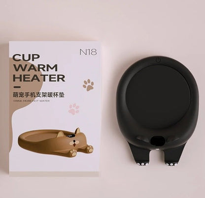 Cat & Dog Mug Warmer – Auto-Off Heating Pad for Coffee, Tea & Milk with Constant Temperature Control