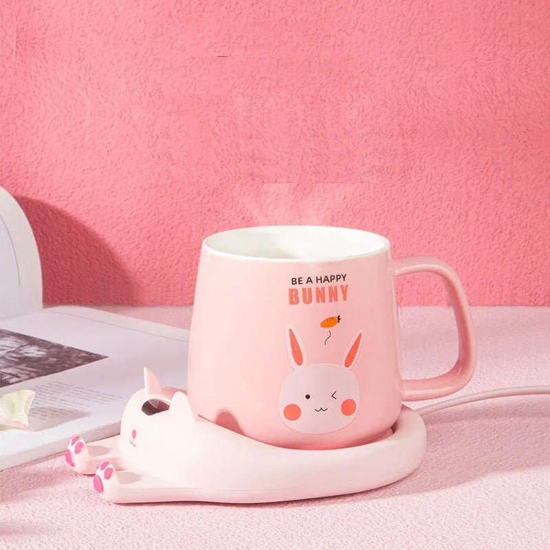 Cat & Dog Mug Warmer – Auto-Off Heating Pad for Coffee, Tea & Milk with Constant Temperature Control
