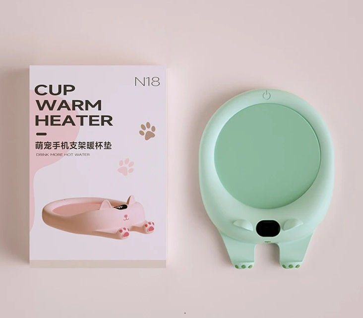 Cat & Dog Mug Warmer – Auto-Off Heating Pad for Coffee, Tea & Milk with Constant Temperature Control