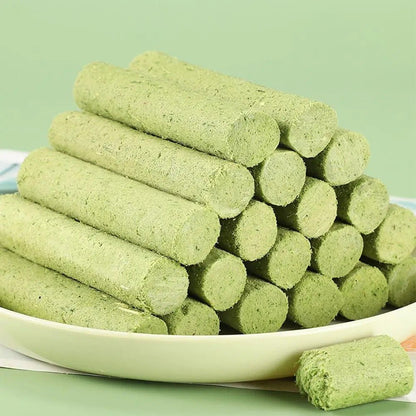 Cat Grass Teething Stick - Professional Natural Cat Grass Sticks Grinding Rod Toy (6 pcs)
