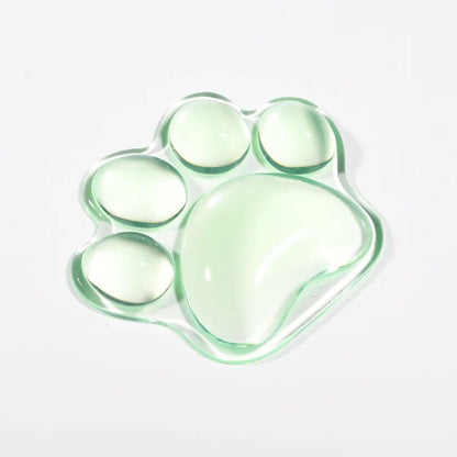Cat Paw-Shaped Transparent Mouse Pad – Non-Slip Wrist Guard for Desk, Laptop, and Hand Support