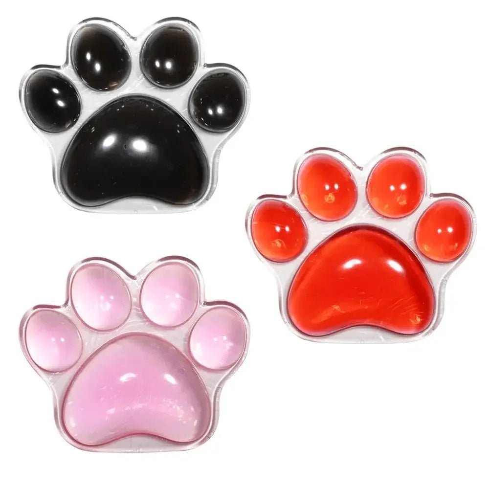 Cat Paw-Shaped Transparent Mouse Pad – Non-Slip Wrist Guard for Desk, Laptop, and Hand Support