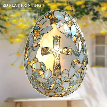 Easter Egg Acrylic Suncatchers – Colorful Spring Window Decor for a Joyful and Festive Easter Holiday Vibe
