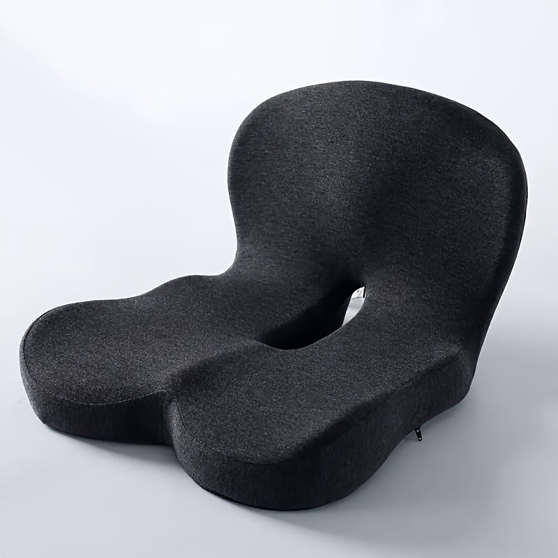 Memory Foam Backrest Cushion – Pressure-Relief Gel Pad for Long Sitting Hours, Ideal for Office, Car, and Wheelchair Use