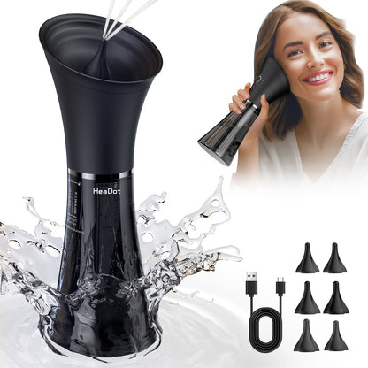 Upgraded Ear Wax Removal Tool – Water-Powered USB Rechargeable Cleaner with Sensor, 4-Mode Pressure Settings, and Built-In Waste Tank