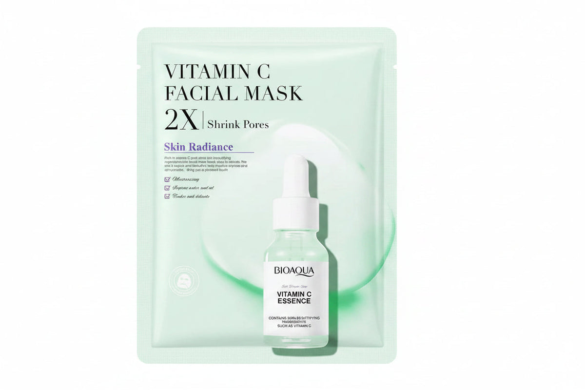 Centella Collagen Hydrating Face Mask – Infused with Vitamin C & Hyaluronic Acid for Deep Moisture, Skin Rejuvenation, and a Radiant Glow