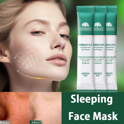 Centella Collagen Sleeping Masks – 30pcs Deep Hydration, Anti-Wrinkle & Youthful Glow! Korean Skincare for Ageless Beauty & Overnight Rejuvenation