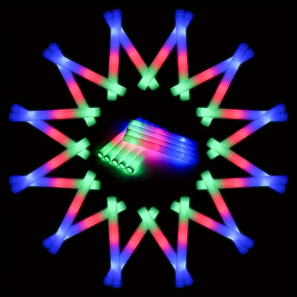 LED Foam Glow Sticks – Flashing Light Party Supplies for Weddings, Birthdays & Music Festivals