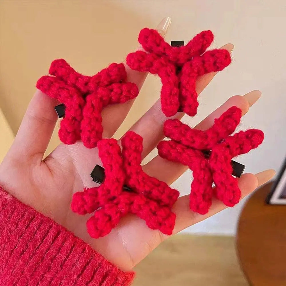 Korean Style Angry Duckbill Hair Clip – Funny Crochet Cartoon Barrette for Trendy Looks