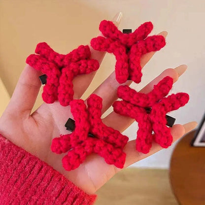 Korean Style Angry Duckbill Hair Clip – Funny Crochet Cartoon Barrette for Trendy Looks