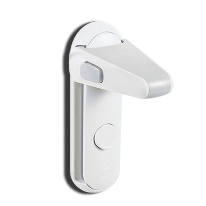 Childproof Door Lever Lock – Baby Safety Door Handle Lock for Toddlers and Pets, Adhesive Mount, Single Lock