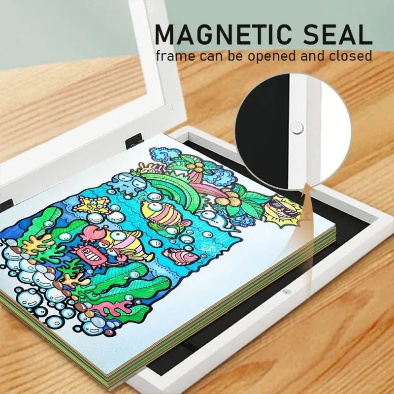 Children Art Frame - Kids Artwork Frames Changeable For 3d Picture Display, Art Projects