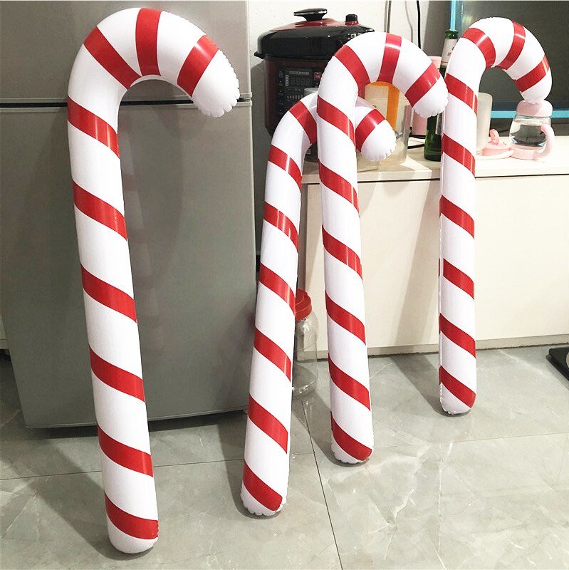 Christmas Blow Up Candy Canes - Inflatable Candy Canes for Christmas Decoration