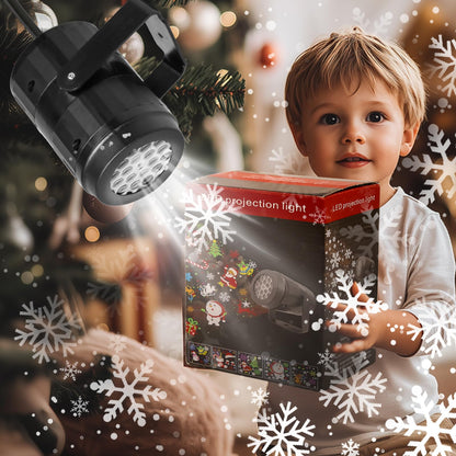Christmas LED Snow Light Projectors – Rotating Christmas Lights for Magical Party & Garden Decor