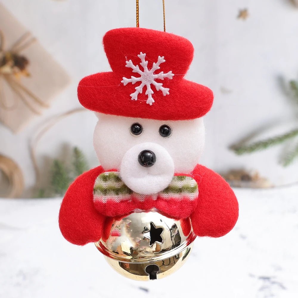 Christmas Tree Plush Doll Ornaments – Santa Claus & Snowman Hanging Pendants for Festive Home Décor & Holiday Gifts