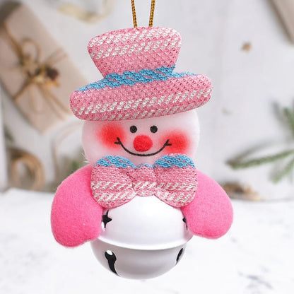 Christmas Tree Plush Doll Ornaments – Santa Claus & Snowman Hanging Pendants for Festive Home Décor & Holiday Gifts