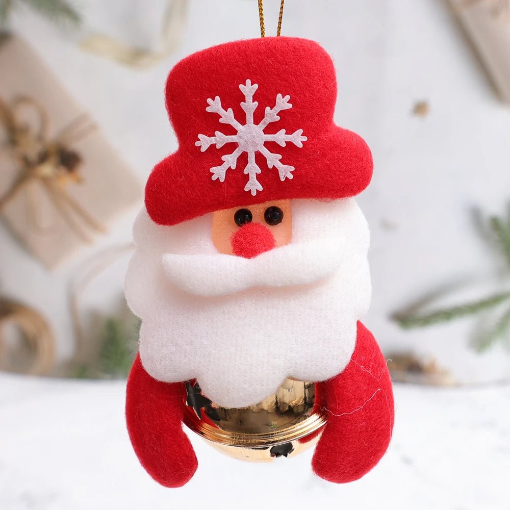 Christmas Tree Plush Doll Ornaments – Santa Claus & Snowman Hanging Pendants for Festive Home Décor & Holiday Gifts